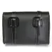 Motorcycle Saddle Leather Bag Storage Tool Pouch Black