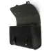 Motorcycle Saddle Leather Bag Storage Tool Pouch Black