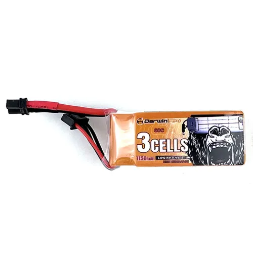 1PCS/3PCS DarwinFPV 3S 11.4V 1150mAh 60C Lipo Battery XT30 Plug for FoldApe4 RC FPV Racing Drone