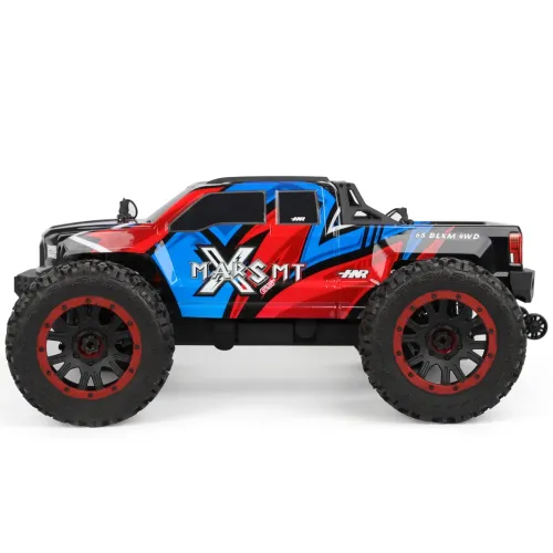 HNR H9902 X-MARS MT 1/8 2.4G 4WD 90km/h Brushless RC Car Monster Off-Road Truck Electric Remote Control Racing Vehicles Models Hobbywing Motor ESC Three Differentials Metal Gears Shocks Toys