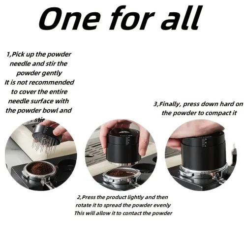 IPRee 2-in-1 Espresso Machine Set 304 Stainless Steel Premium Coffee Dispenser & Tamper for Home Baristas & Beginners Beginner Coffee Tools