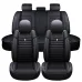 5 Seats Universal Car Seat Covers Deluxe PU Leather Seat Cushion Full Set Cover
