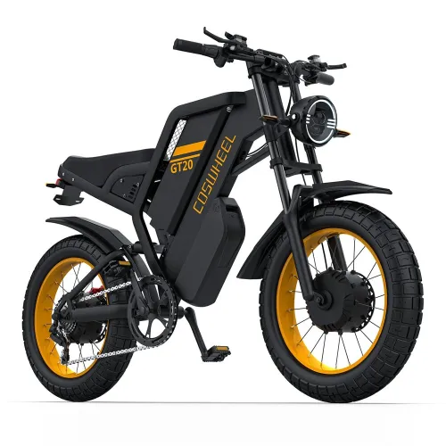 USA DIRECT COSWHEEL GT20 Electric Bike 48V 40AH 2000W(Peak 3000W) Motor Recommended Top Speed 25KM/H 20*4.0inch Tire 230KM Max Mileage 150KG Max Load Electric Bicycle