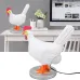 Chicken Egg Lamp Funny Chicken lamp with Egg in Butt LED Chicken Night Lights with USB Resin Warm Table Light Decor Birthday Christmas Gifts for Kids Friends