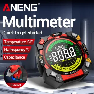 ANENG 626 Digital Multimeter High Precision 6000 Count Voltage Current Resistance Tester USB Rechargeable AC DC Measurement Anti Glare Screen Portable