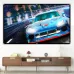 100/120 Inch Portable Foldable HD Projector Screen 16:9 Aspect Ratio Black Backing Outdoor Movie Screen for Home Theater Wide 160 Degree Viewing Angle Easy Installation