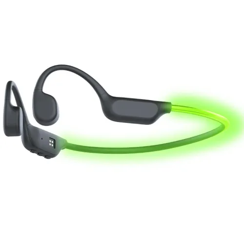 X500 Bone Conduction Earphone Bluetooth V6.0 Headphones LED Night Light 32G Memory MP3 Dual Mode IPX8 Waterproof Low Latency Gaming Mode Music Sports Headphone