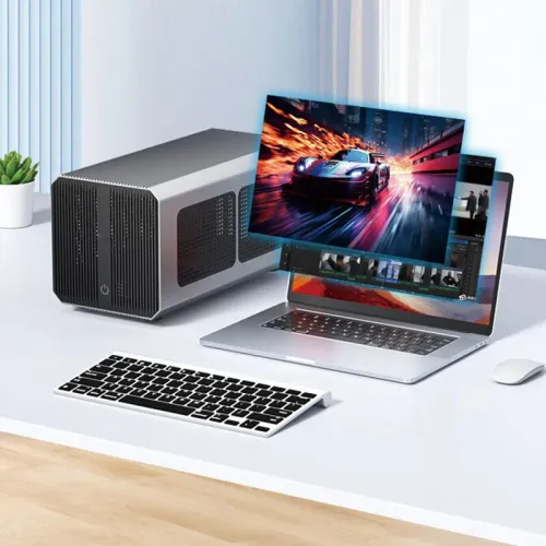 TD001 Graphic Expansion Dock Thunderbolt3 USB4 40Gbps External GPU Enclosure Supports RTX40 RTX50 AMD RX7000 Aluminum Alloy Chassis