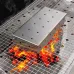 IPRee Stainless Steel Smoked Box Barbecue Sawdust Smoked Box Adds Smoked Barbecue Flavor To Gas Or Charcoal Grills