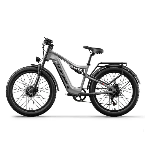 USA Direct Shengmilo S600 Electric Bike 48V 17.5AH SamsungBattery 1000W*2 Dual Motors Recommended Top Speed 25KM/H 26inch Tires 90KM Max Mileage 150KG Max Load Electric Bicycle