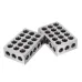 Machifit 2pcs 25x50x75mm Block 23 Hole Parallel Pad Clamping Block Lathe Tool Accuracy 0.005mm