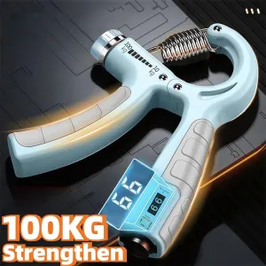 KALOA10-100kg Adjustable Hand Grip Strengthener Hand Grip Trainer With Counter Wrist Forearm And Hand Exerciser For Muscle Building