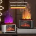 Tevorex USB Desktop Humidifier with Firewood Flame Effect, Aromatherapy Aroma Diffuser for Home, Office