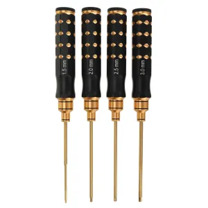 4Pcs 1.5/2.0/2.5/3.0mm Titanium Alloy Hex Screwdriver Tool Kit for RC FPV Drone