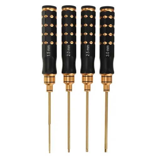 4Pcs 1.5/2.0/2.5/3.0mm Titanium Alloy Hex Screwdriver Tool Kit for RC FPV Drone