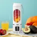 450ml Portable Juicer Cup 12 Blade Head USB Charging Mini Blender Electric Juicer 3 Gears Double Cover Fruit Mixer