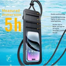 Ugreen LP364 IPX8 Waterproof Mobile Phone Case 0.3mm TPU Thin HD Clear Bag with Sensitive Touch Control Protective Case for below 7.2inch Mobile Phone