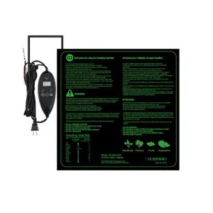 Energy Efficient Seedling Heat Mat with Six-Stage Adjustable Temperature Controller Plant Germination Heating Pad Perfect for Indoor Gardening and Hydroponics