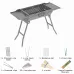 Xmund Portable Folding BBQ Grill Set, Thickened Zinc Alloy for Outdoor Cooking & Camping