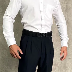 TUSH115cm Buckle Men Tactical Belt 1100Nylon Thickened Double-layer Military Belt for Outdoor Sports Police Duty Shooting Training