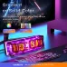 IN-12 Glowing Clock 4-bit Retro LED Clock 4 Dials Colorful LED Display with Tube Desktop Accessories