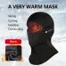 Wolfilist Outdoor Thermal Cycling Face Mask for Men Women Winter Breathable Windproof Fleece Lined Full Coverage Headscarf for Skiing Motorcycling