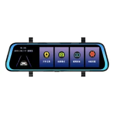 904 10 Inch 1080P Rearview Mirror Dash Cam 2.5D IPS Touch Screen Night Vision G-sensor 24H Parking Monitor