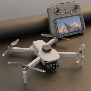 LYZRC L106-1 GPS 5G WiFi FPV with 5.9inch LCD Screen Controller 720P HD Dual Camera Servo Gimbal 360 Obstacle Avoidance Brushless Foldable RC Drone Quadcopter RTF