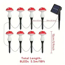 IPRee 8 LEDSolar Fairy Light Garden Outdoor Decor Waterproof Night Lamp Yard For Christmas Wedding Party Decoration Light