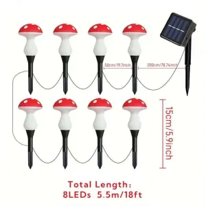 IPRee 8 LEDSolar Fairy Light Garden Outdoor Decor Waterproof Night Lamp Yard For Christmas Wedding Party Decoration Light