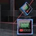 CZDANG Electronic Digital Angle Dipmeter Four Sided Magnetic Inclinometer 0.2 Accuracy Cross Laser Level Type-C Charging Woodworking Gradient Measuring Tool