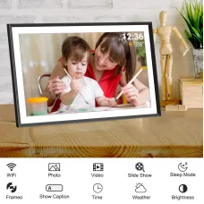 Frameo 10.1"  HD  IPS HD Touch Screen Digital Photo Frame WiFi Cloud Frame Digital Picture Frame 32GB Smart WiFi Digital Photo Frame with 1280x800 Wall Mountable