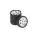 4PCS LDRC LD1801 LD1802 LD1803 LD1804 1/18 RC Car Upgraded Parts Drift Tires Metal Wheel Rims/Racing Tyres Vehicles Models Spare Accessories