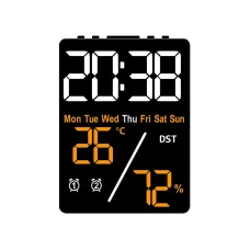 Multifunctional Electronic Clock With Simple Setting Of Temperature And Humidity USB Digital Temperature Humidity Vertical Screen Clock