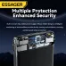 ESSAGER PB905 120W 18.5Wh 20000mAh LED Digital Display Power Bank Built-in Type-C+iP Cable External Battery Power Supply with 2 Input & 5 Outputs Support PD2.0 QC3.0 FCP SPC AFC Fast Charging for iPhone 16 Pro 15 14 Pro Max for Huawei Mate XT for XIAO
