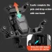 XANE360 Rotation Adjustment 4.7''-7.0'' Shockproof Bicycle Phone Holder for Motorcycle Bike Handlebar Rearview Mirror Mount