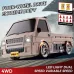 S817 RTR 1/24 2.4G 4WD MINI Drift RC Car Van Truck LED Light High Speed Simulation Desktop Cargo Dual Speed Remote Control Vehicles Models Toys