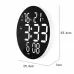 AGSIVO 10 Inch Digital Wall Clock With Remote Controller / Dual Alarm Clock / Calendar / Temperature / Humidity / Count Down for Home and Office