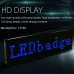 LED Chest Badge Decorative Screen with USB Charging Bluetooth Multi-language LED Digital Badge USB Rechargeable DIY HD Text Badge Scrolling LED Label Display Light