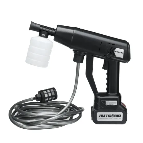 AUTSOME Cordless High Pressure Car Washer 100bar/1450psi Spray Water Pump 15000mah 2 Battery Portable Cleaner Machine