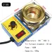 Adjustable Temperature Soldering Pot 160W 220V Tin Melting Furnace 100C to 550C EU Plug Compact Design Fast Heating