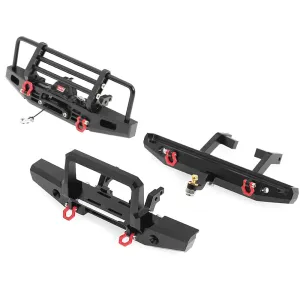 Upgraded Metal Front Rear Bumper for 1/18 RC Rock Crawler TRX4M Off-Road Climbing Truck Cars Vehicles Models Spare Parts