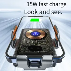 T11 15W 10W 7.5W 5W Wireless Charger Stand Fast Wireless Charging Mount Bracket for Qi-enabled Smart Phones for iPhone 12 13 14 14 Pro for Huawei Mate50 for Samsung Galaxy S23 for Xiaomi 13pro