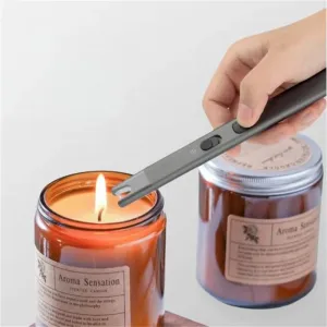 ProTap Electric Arc Lighter USB Rechargeable Windproof Design Ceramic Filter High Capacity Lithium Battery LED Power Indicator Multi Charging Methods Candles Gas Stoves Outdoor Fire Ignition Tool