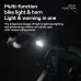 ROCKBRO2-in-1 Bike Headlight Horn 450LM Bicycle Front Light 120dB Warning Horn IPX6 Waterproof Type-Charging High Decibel Safety Cycling Horn Light for MTB Riding