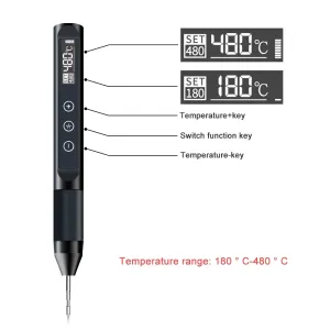 X210 Digital USB Soldering Iron 30W Temperature Adjustable 180C-480C Fast Heating OLED Screen Portable Welding Tool Universal 210 Heating Core