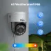 Hiseeu PK-4YHD985 5MP IP Camera AI Human Tracking Two-Way Audio Spotlight Alarm 270 Pan 90 Tilt IP66 Waterproof PoE Indoor Outdoor Security System EU Plug