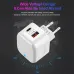 YSY-6087 20W 2-Port USB PD Charger USB-A+USB-C PD QC3.0 Fast Charging Wall Charger Adapter EU Plug US Plug for iPhone 16 15 Plus 14 13 12 Pro Max for Huawei Mate XT for Xiaomi 15pro