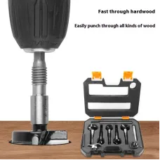 5/6/10pcs Woodworking Hole Opener Set Blue Carbide Adjustable Opener Drilling Wood Hinge Drill Bits Detachable Strong Back Plate 15-35mm