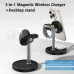 S11 15W Magnetic Wireless Charger Fast Wireless Charging Stand for Smart Phones for iPhone 16 16 Pro 15 14 13 Pro Max for Huawei Pura X for Xiaomi 15pro for Airpods for Apple Watch